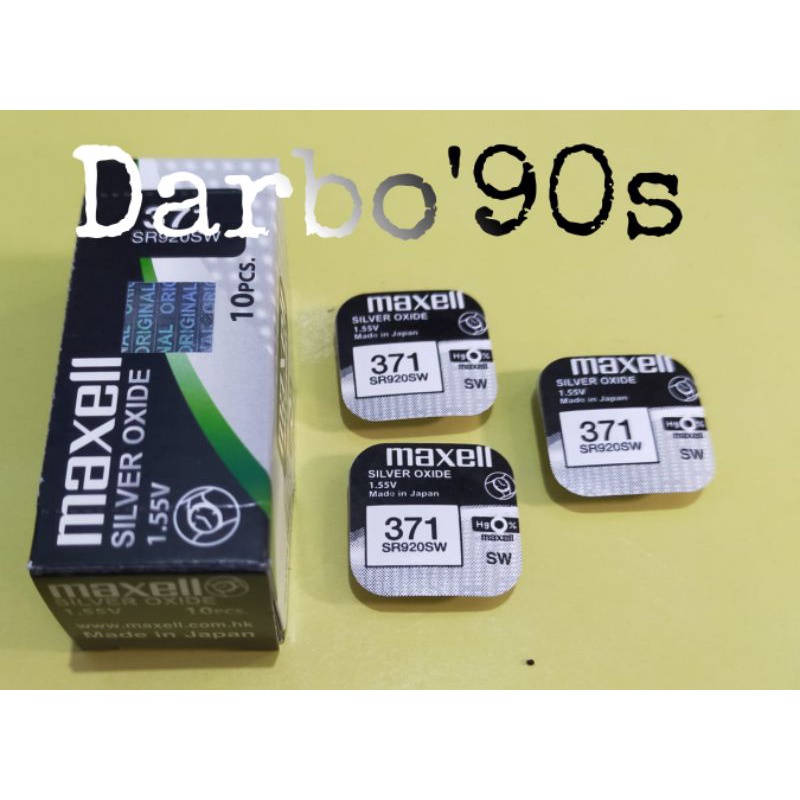 BATERAI MAXELL 371 SR920SW ORIGINAL MAXELL 371 MAXELL 920 ORIGINAL
