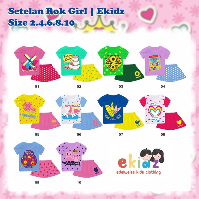 Setelan Rok Anak Ekidz
