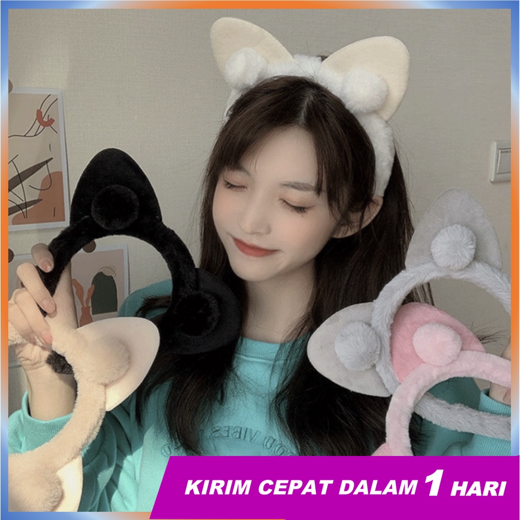 ZEXI Bando / bando korea / bando make up / bando Cosplay Telinga kucing