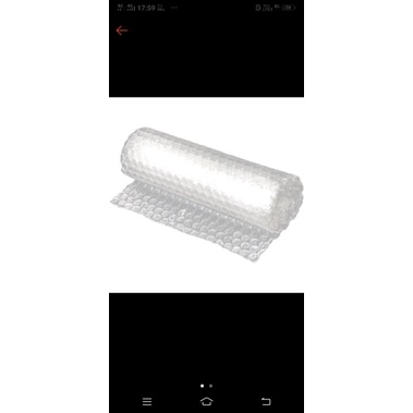 

BUbble wrap (untuk tambahan keamanan barang)