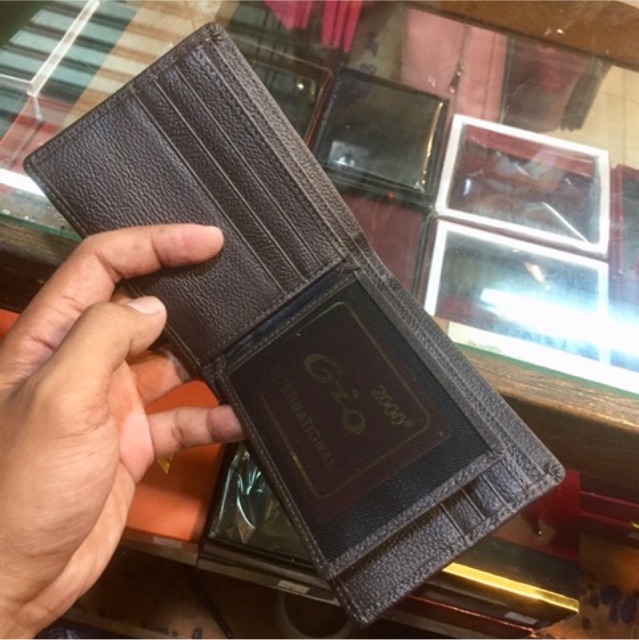 Dompet lipat biasa pria bahan kulit asli berkualitas motif jeruk #dompet #dompetpria #dompetcowok