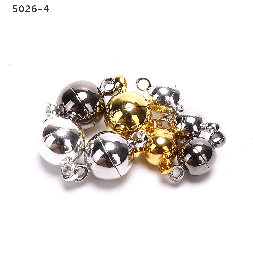 5026-4 10pcs Magnetic Lobster Clasps Buckle Hook Round Ball DIY Jewelry Making Findings 5026-4