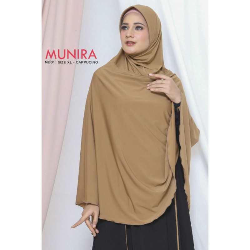 MUNIRA ORIGINAL/HIJAB/KHIMAR/JILBABSYARI/BERGO JUMBO MUNIRA MD 01