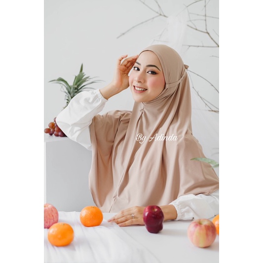 𝐁𝐘 𝐀𝐃𝐈𝐍𝐃𝐀 Bergo Instant zakia Maryam Jumbo Tali jersey instan syari Premium daily kameela Hijab / Jilbab khimar simpel kerudung