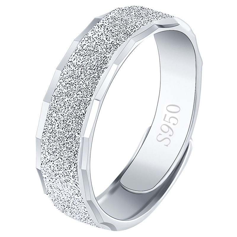 Cincin Bahan Stainless Steel Lapis Silver Untuk Pria Dan Wanita