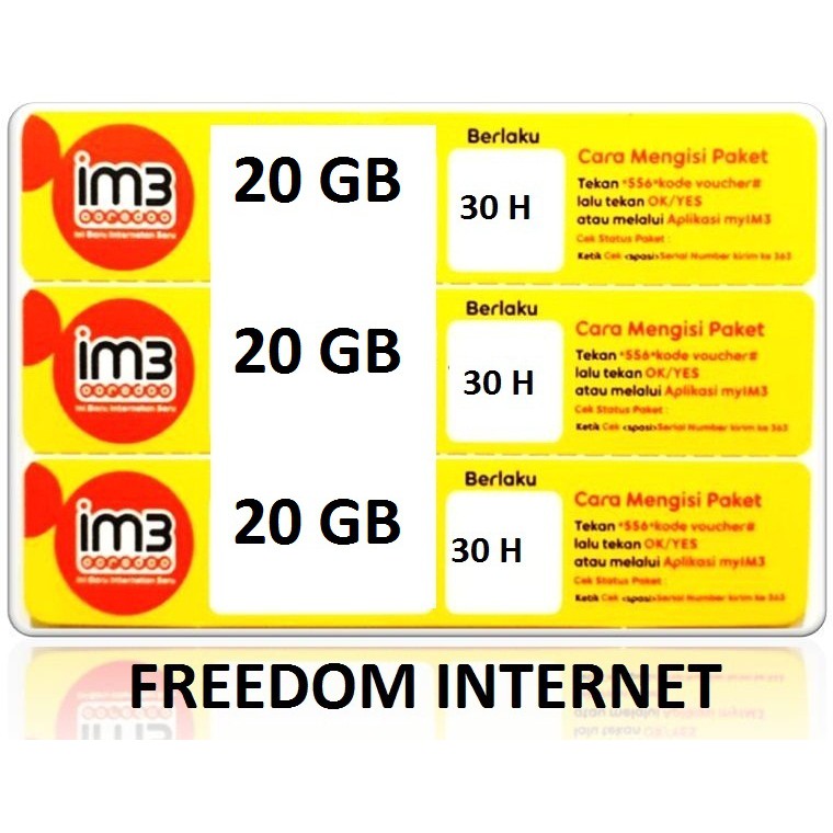 Paket Freedom Internet 20gb Lengkap