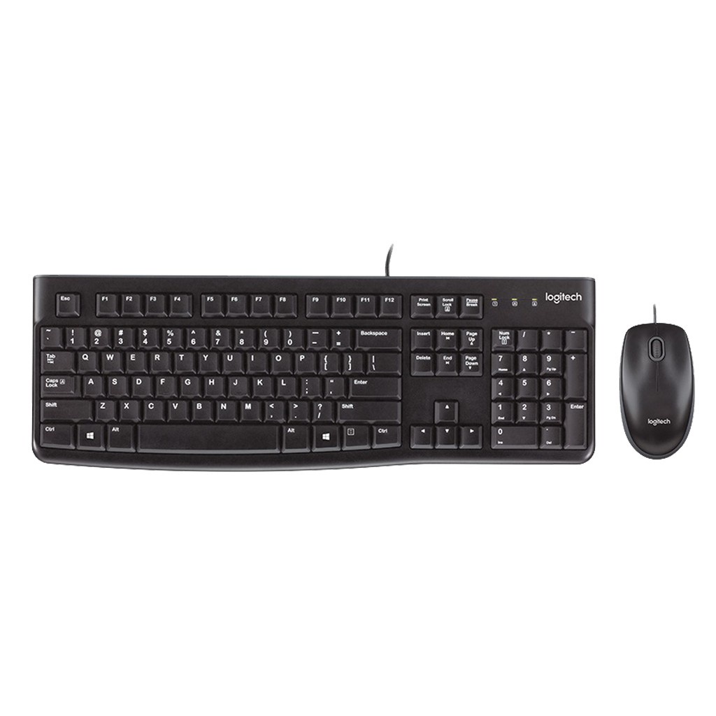 Bundling Mouse Keyboard USB Logitech MK120 Combo Desktop - Garansi Resmi 3 Tahun