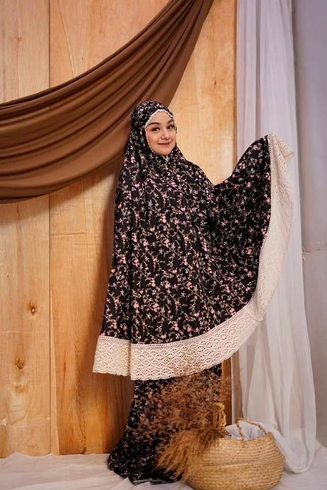 Batik Couple Keluarga Sania Ruffle Ori Ndoro Jowi Dnt - Motif Bambu