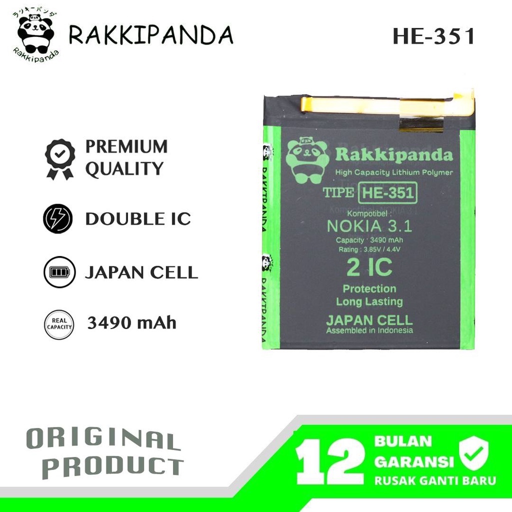 RakkiPanda - HE351 Nokia 3.1 Batre Batrai Baterai