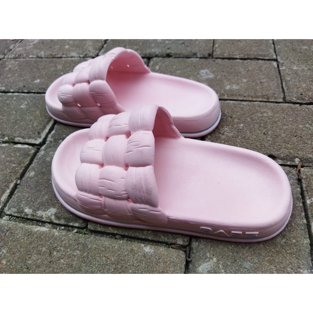 SANDAL SELOP JELLY PEREMPUAN DEWASA MOTIF ANYAM 2219 size 36-41 IMPORT