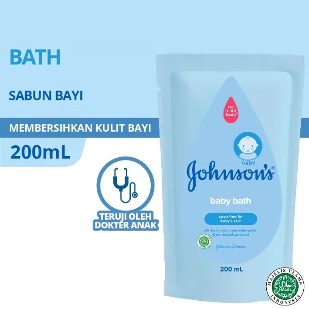 Bisa COD Johnsons Baby Bath Refill 200 ml - Sabun Cair Bayi - Sabun Bayi Johnson