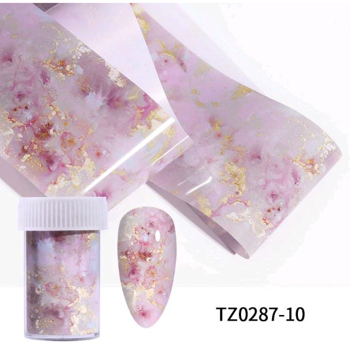 NAIL FOIL GEL MARMER TRANSFER / MARBLE GEL TRANSFERRED FOIL /