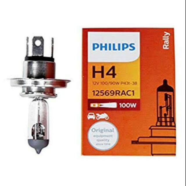 Bolep helogen/H4 philips 100/90w 12v