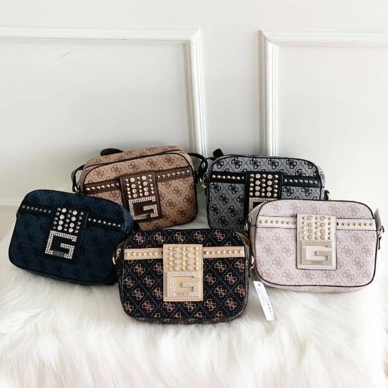 GUESSS Logo Bling Camera Bag