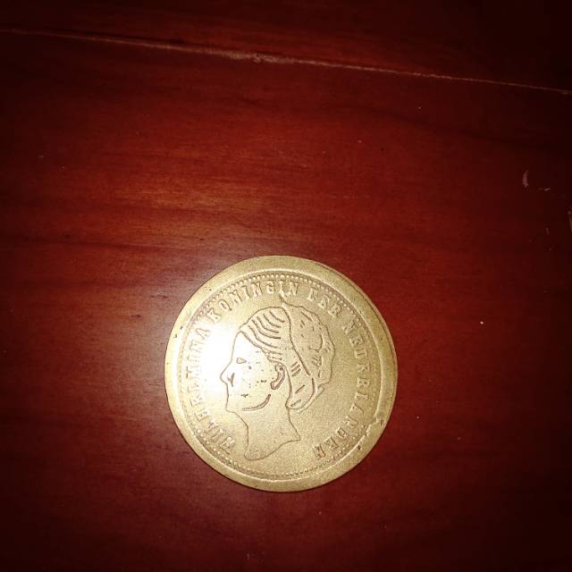 muntstuk /koin/ Belanda Golden Wihelmina koningin  der nederlanden 1818 khusus kolektor uang kuno