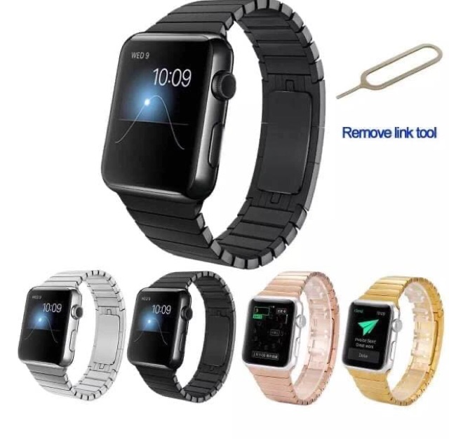 Strap Apple Watch iwatch Space Link Bracelet Stainless Steel iwatch series 10 46mm 42mm Ultra 45mm 41mm SE 38mm bkn 44mm 3 4 5 9