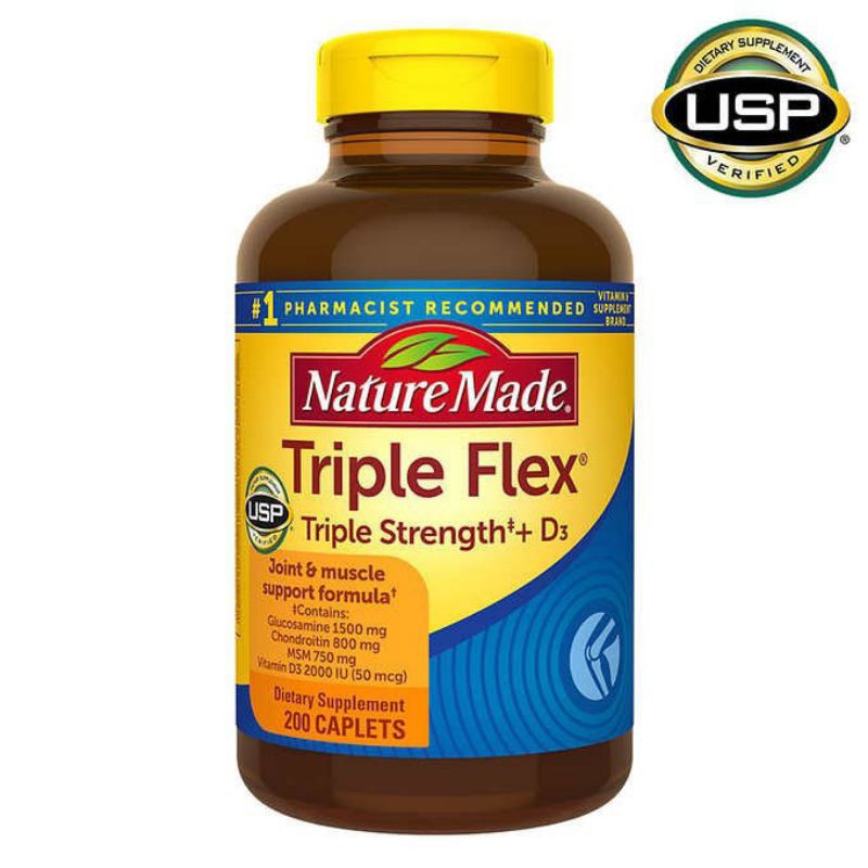 Nature Made Triple Flex / TripleFlex + D3 (200 Caplets)