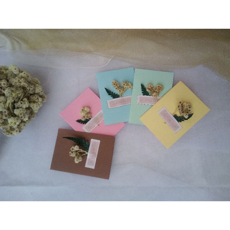 

kartu ucapan | greeting card bunga kering