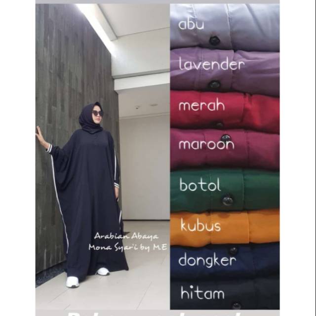 Arabian abaya original Gamis mona syari by ME