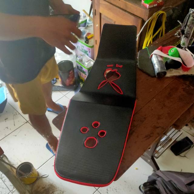 Jok ninja r motif lubang variasi