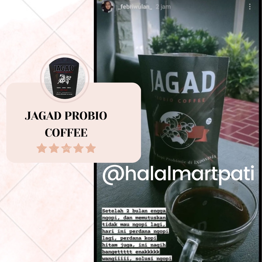 Jagad Probio Coffee Kopi Hitam Sehat Probiotik Bubuk Robusta Premium Fermentasi Organik Sachet Saset Renteng Renceng Rencengan Bubuk Asli Original Aman Untuk Penderita Sakit Maag Asam Lambung Jantung Hipertensi Darah Tinggi