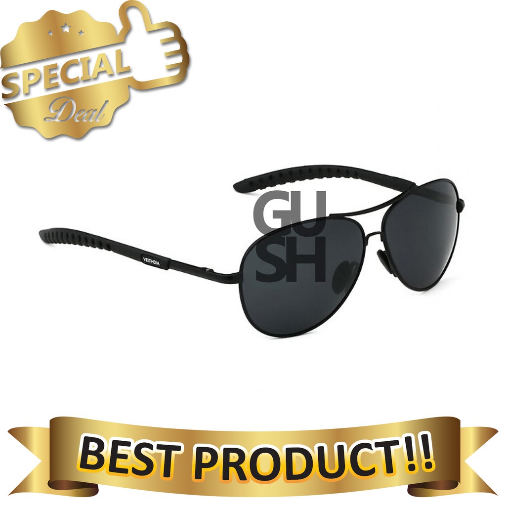 Veithdia - Kacamata Aviator Polarized - Kacamata Pilot Aviator