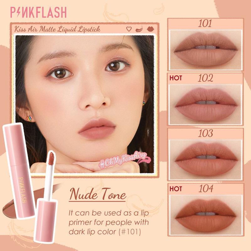 ☘️ CHAROZA ☘️ PINKFLASH Lip &amp; Cheek Duo Matte Tint M01