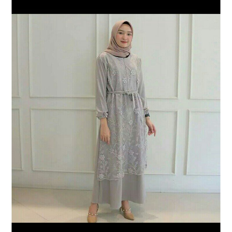 ALMA DRESS BRUKAT MUSLIM TERBARU