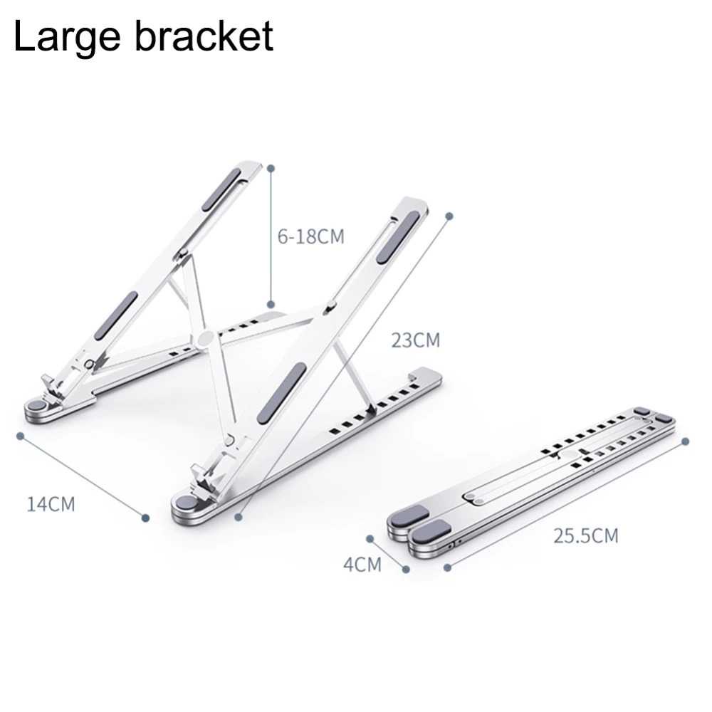 FGH Laptop Stand Aluminium Foldable Adjustable 14-17.3 Inch - P4