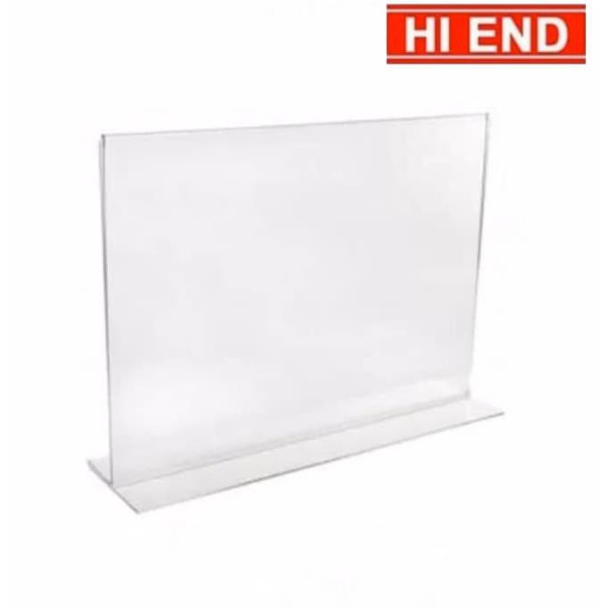 

ACRYLIC TENT HOLDER A4 / AKRILIK A4 BENTUK LANDSCAPE / A4 T / ACRILIC