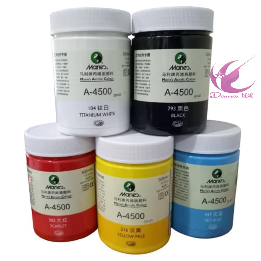 

Maries Acrylic Paint 500ml Cat Maries Akrilik 500ml