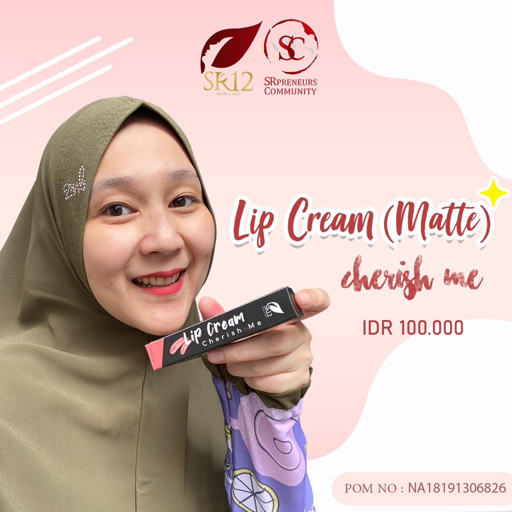 SR12 LIP MATTE CREAM BPOM / LIPSTIK MATTE MAKE UP / BEBAS PARABEN TAHAN LAMA &amp; RINGAN