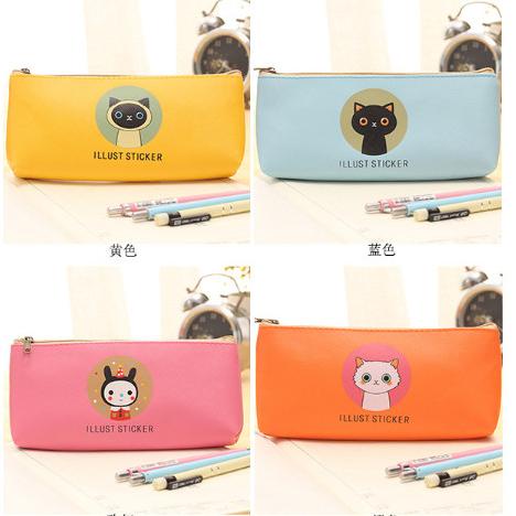 

KOTAK PENSIL KARTUN PENCIL BOX LEATHER PENCIL BAG PU WATERPROOF SUMMER