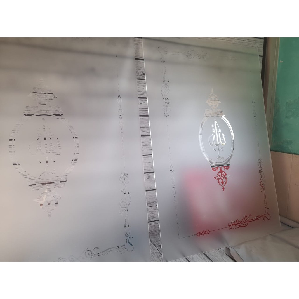 Sticker Sanblast Untuk Masjid / Sticker Sanblast Kaca / Sanblast Murah