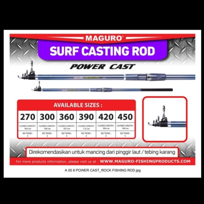 Joran Maguro Surf Casting 300 Joran Pasiran