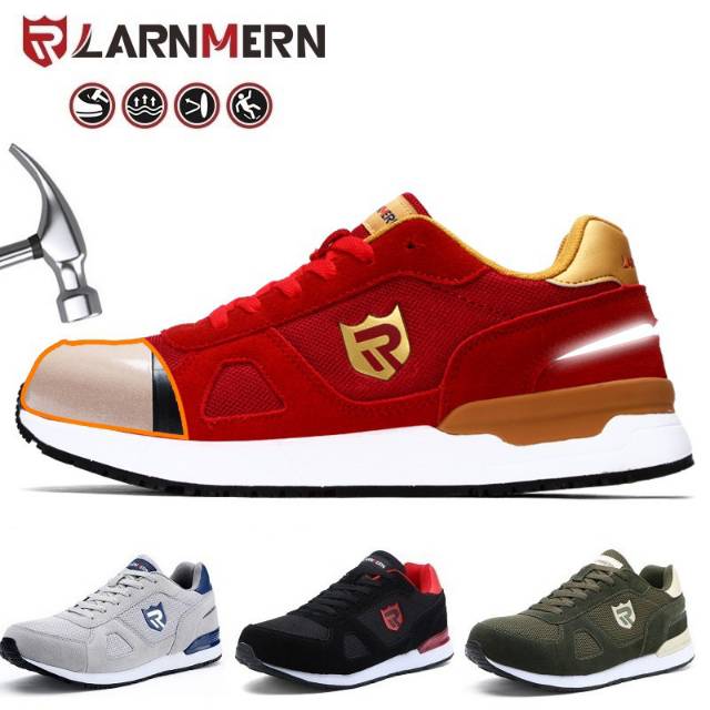 LARNMERN Sepatu Safety Pria/Wanita