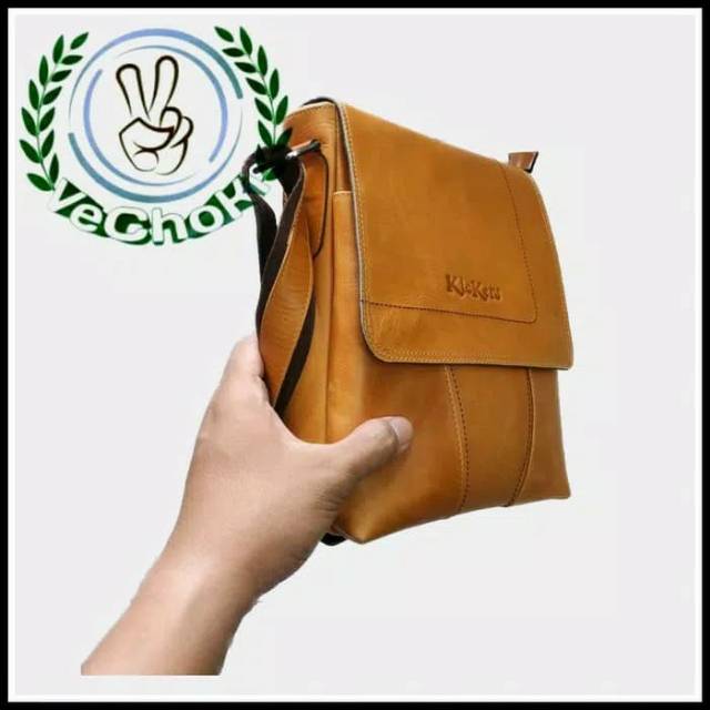 Tas Selempang Kerja Pria Full Kulit Sapi Asli - Levis TK310365