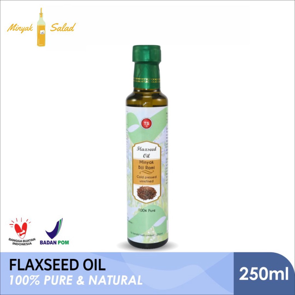 

Flaxseed Oil Minyak Biji Rami TSBali 100% Murni & Alami 250ml