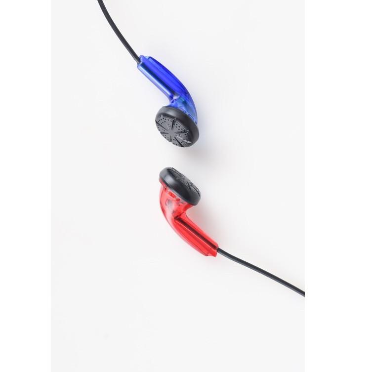 ★ Earbud Moticc Red n Blue Transparan ➴