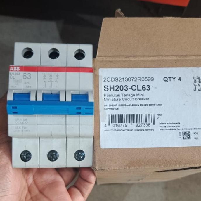 Mcb 10A 16A 20A 25A 50A 63A Cl 6Ka - Brand Abb