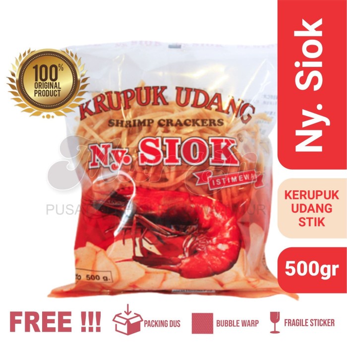 

✨COD✨ Kerupuk / Krupuk Udang Ny Siok Stik Mur En