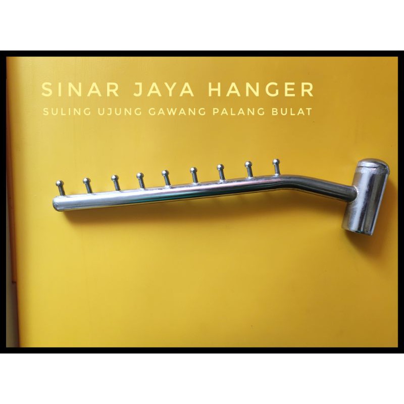hanger suling ujung gawang 9 paku