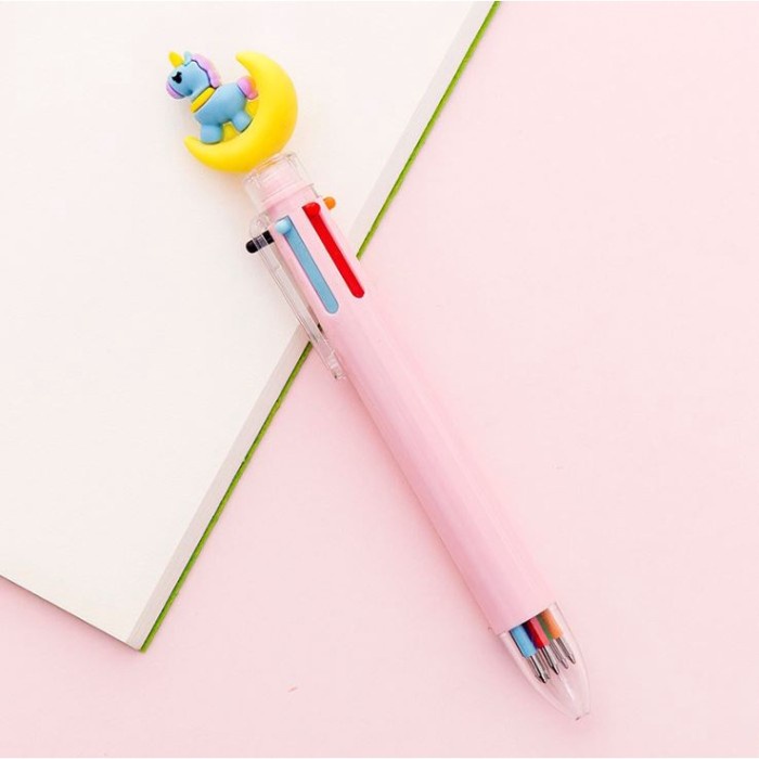 

dj.store01_ - Pena Mekanik Karakter Unicorn Pulpen Karakter Unicorn - UNI MOON PINK