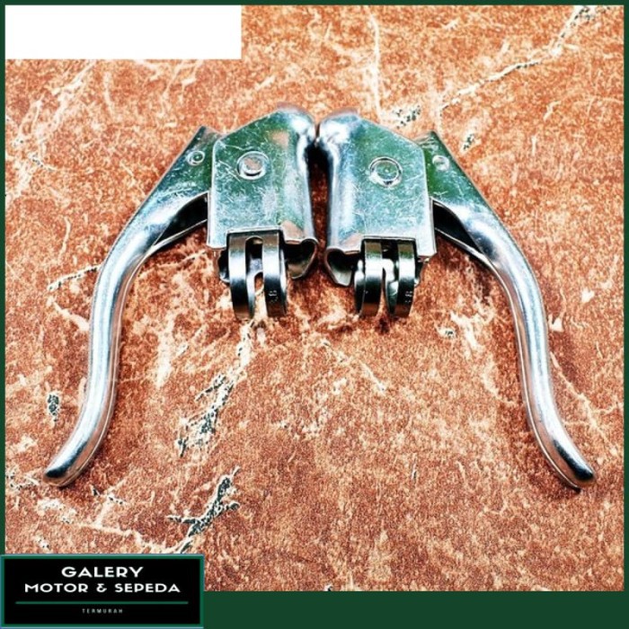 Handle Rem Sepeda Balap Chrome Mirip alhonga tuas brake lever Sepeda Murah