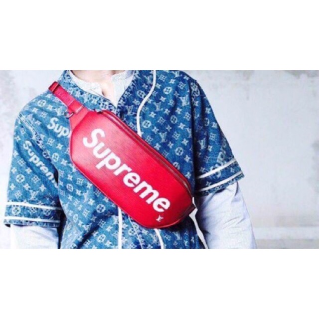 Tas Pinggang LV supreme WaistBag Unisex