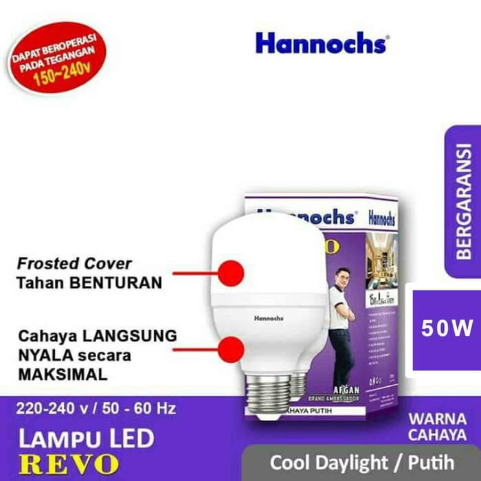 Hannochs revo 50w hannochs 50 watt hannochs led kapsul Jumbo 50watt hannochs revo led bulb jumbo 50