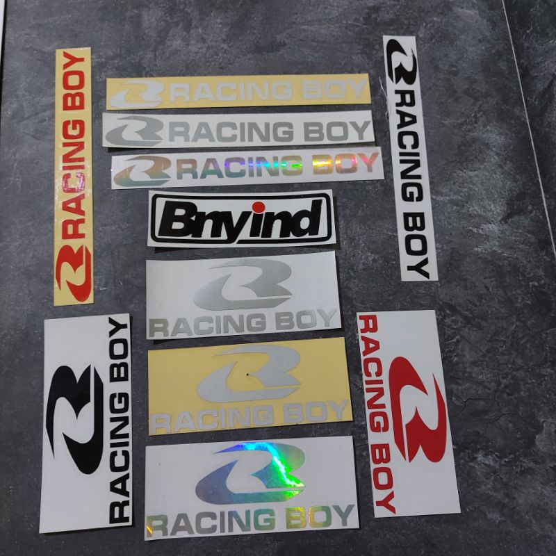 STICKER RACING BOY PANJANG PENDEK CUTTING