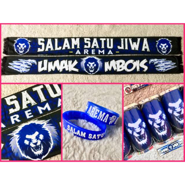 HARGA PROMO SYAL AREMA PRINTING SCARF AREMANIA SYAL SUPORTER