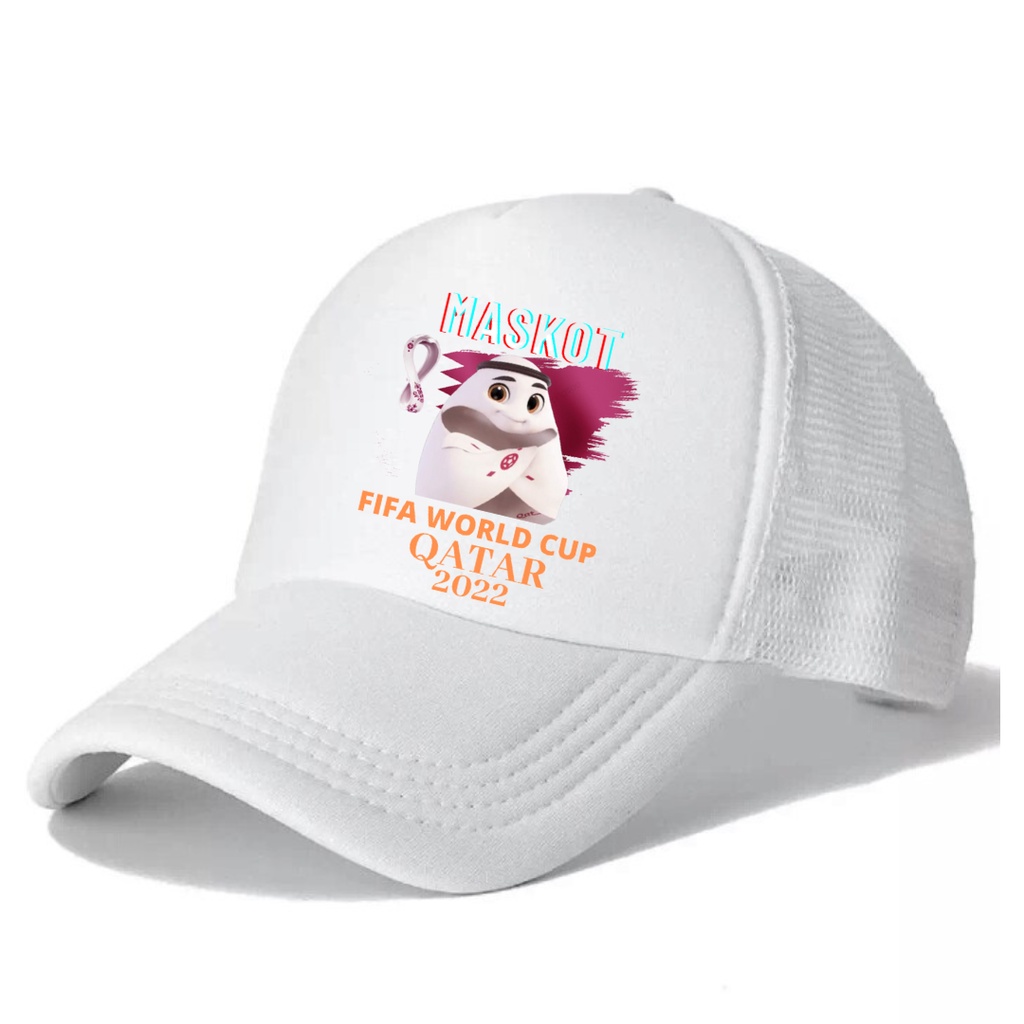 Topi Jaring Jala Hat Trucker Maskot Piala Dunia Fifa World Cup Qatar 2022