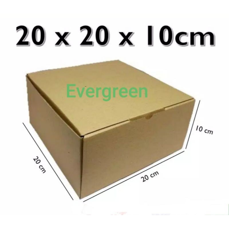 

Kardus Uk.20x20x10....Die Cut kotak Kue, snack -aksesoris-dll model box pizza